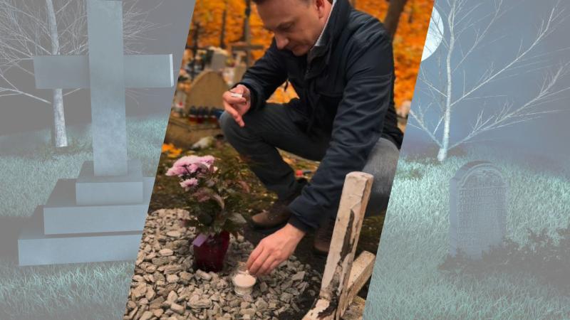 Polityczna nekrofilia! Gibała robi kampanię na grobach dzieci