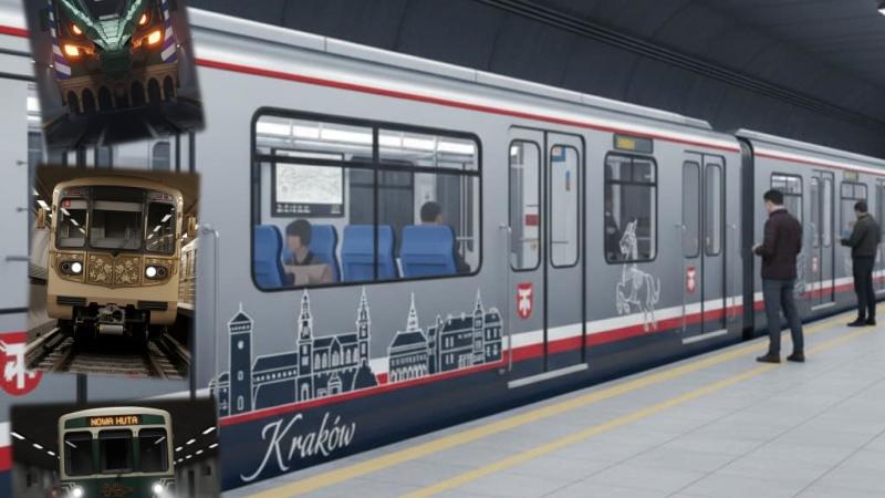 TYLKO U NAS! Tak mogą wyglądać wagony krakowskiego metra