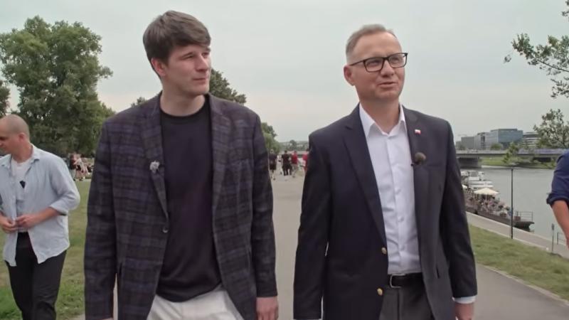 Spacer po Krakowie z Andrzej Dudą. 